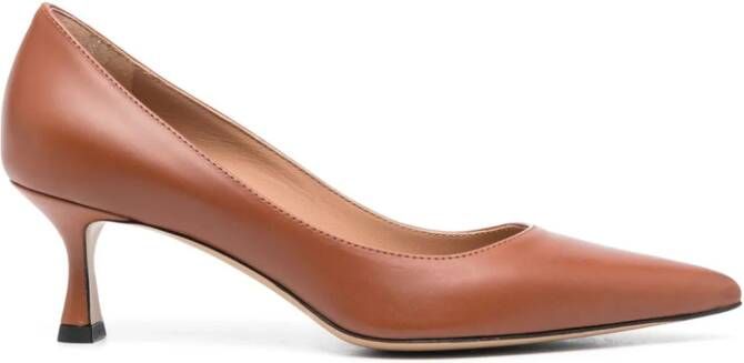 Roberto Festa Tortuga 50mm leather pumps Brown