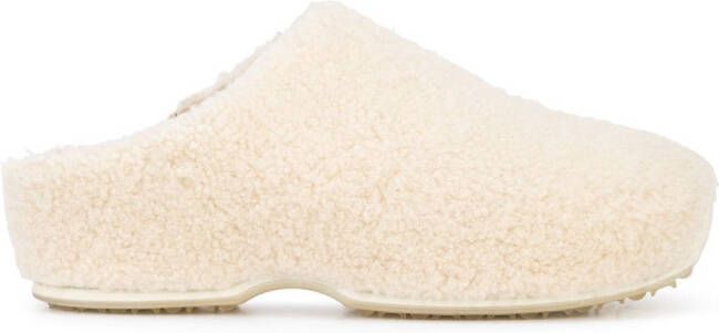 Rosetta Getty shearling mules White