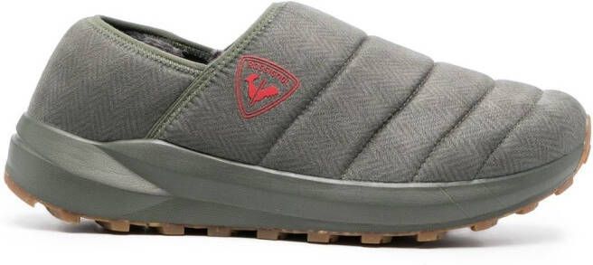 Rossignol Chalet Acinus Leaf quilted slippers Green