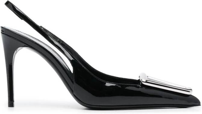 Saint Laurent Avenue 95mm slingback pumps Black