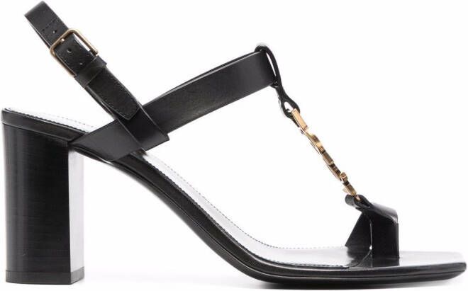 Saint Laurent 75mm Cassandra sandals Black