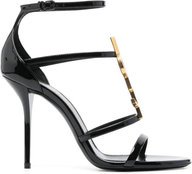 Saint Laurent 100mm Cassandra open-toe sandals Black