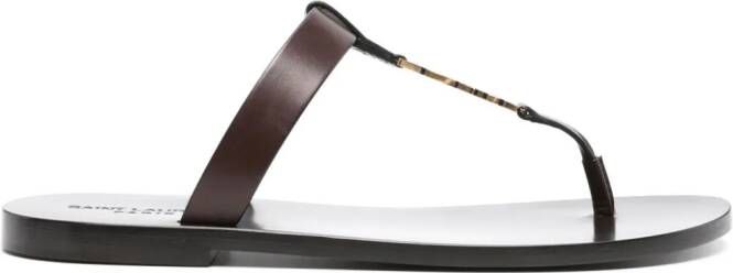 Saint Laurent Cassandre slides Brown