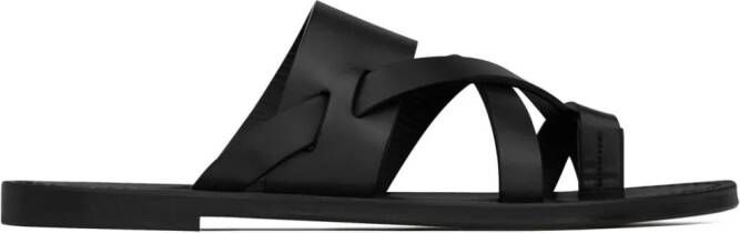 Saint Laurent Culver slides Black