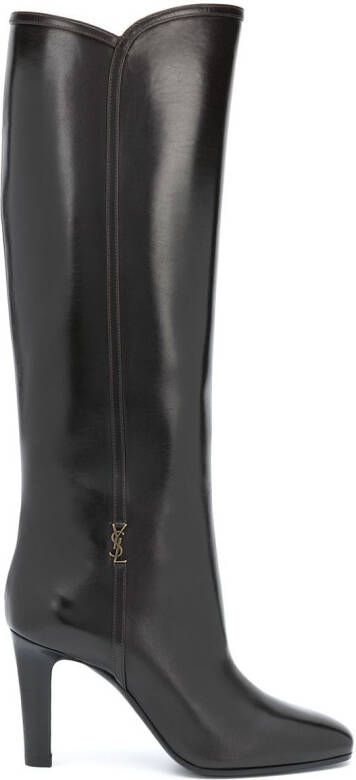 Saint Laurent 100mm Jane boots Brown