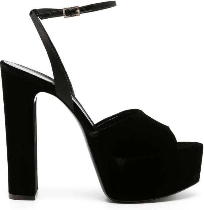 Saint Laurent 95mm Jodie sandals Black