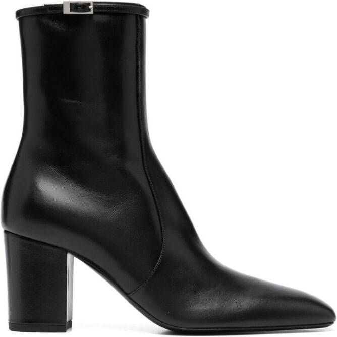 Saint Laurent Joelle 70mm leather boots Black