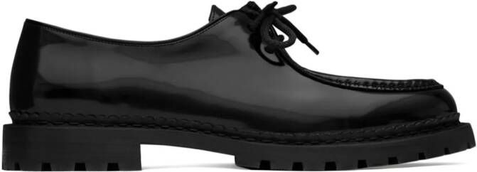 Saint Laurent Marbeuf panelled derby shoes Black