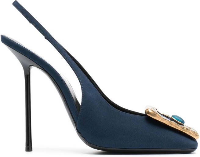 Saint Laurent 115mm Maxine slingback pumps Blue