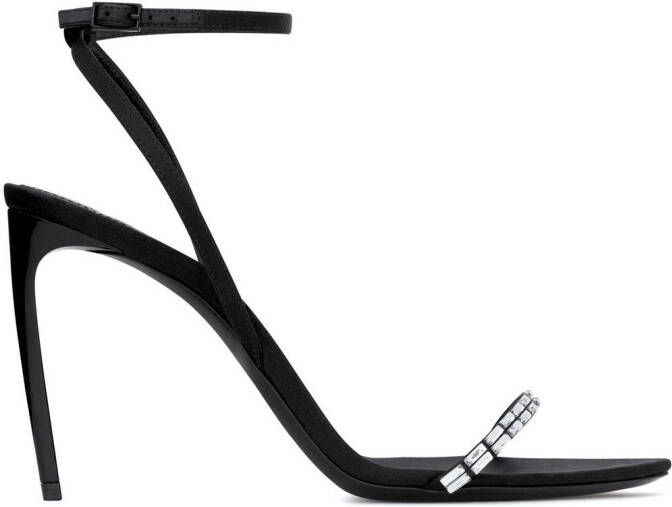 Saint Laurent Nuit 90 high-heeled sandals Black