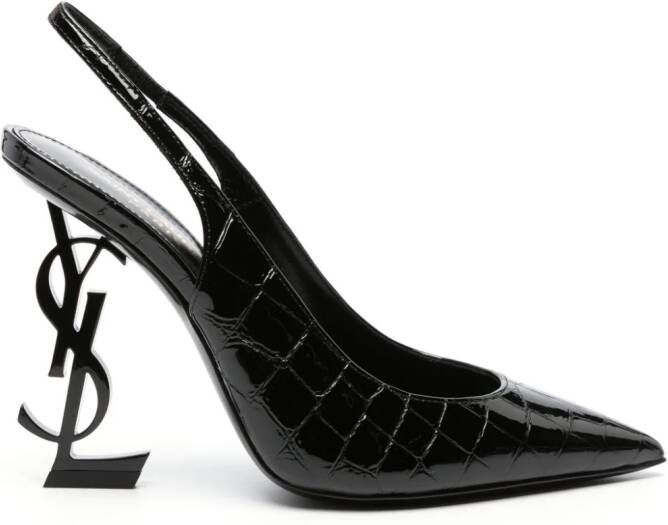 Saint Laurent Opyum 115mm slingback pumps Black
