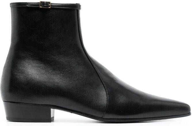 Saint Laurent Romeo calf-leather ankle boots Black