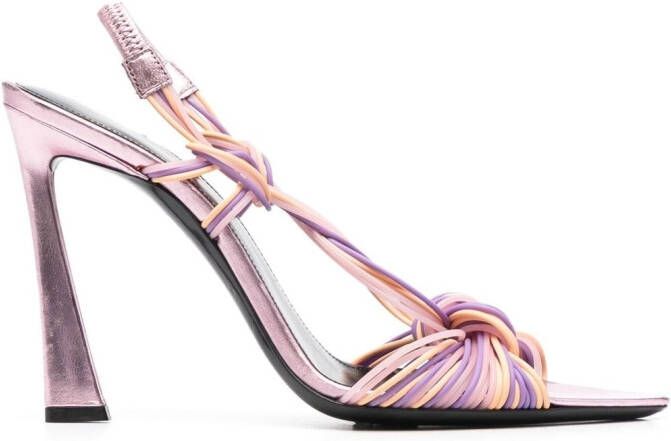 Saint Laurent Scoubi 105 sandals Purple