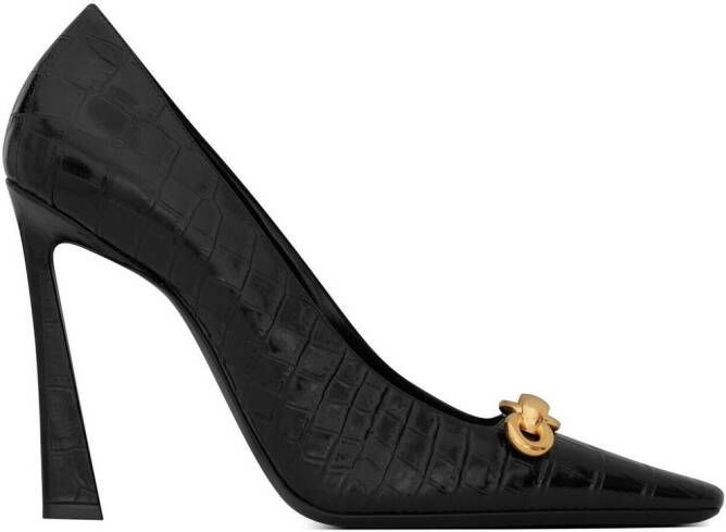 Saint Laurent Silvana 110mm chain-detail pumps Black - Picture 2