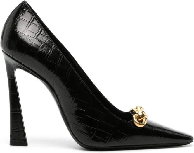 Saint Laurent Silvana 110mm chain-detail pumps Black