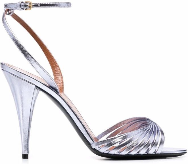 Saint Laurent 100mm Tina sandals Purple