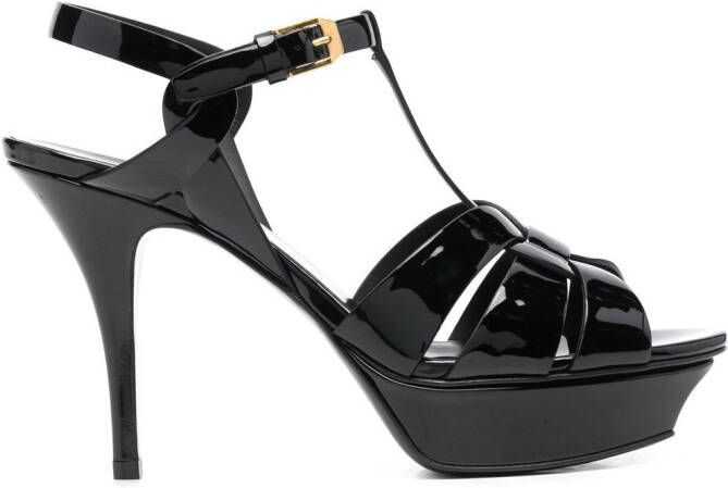 Saint Laurent Tribute 115mm sandals Black