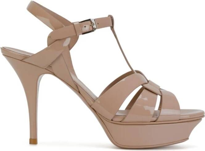 Saint Laurent 75mm Tribute sandals Neutrals