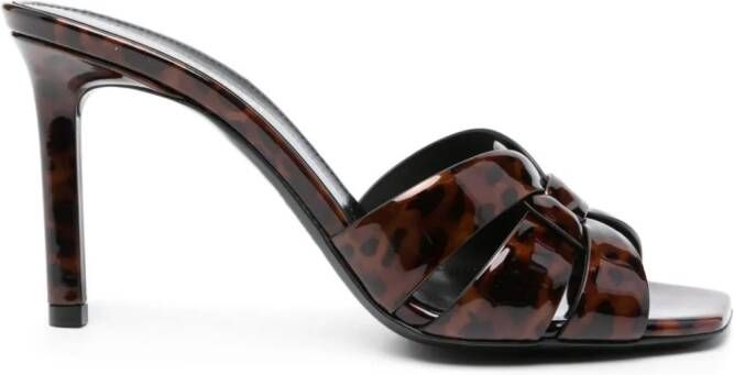 Saint Laurent 85mm Tribute sandals Brown