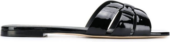 Saint Laurent Tribute flat sandals Black