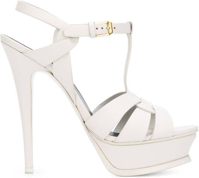 Saint Laurent 105mm Tribute sandals White