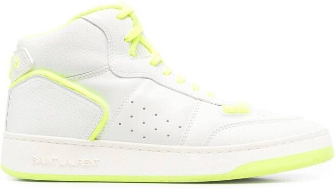 Saint Laurent two-tone high-top sneakers White