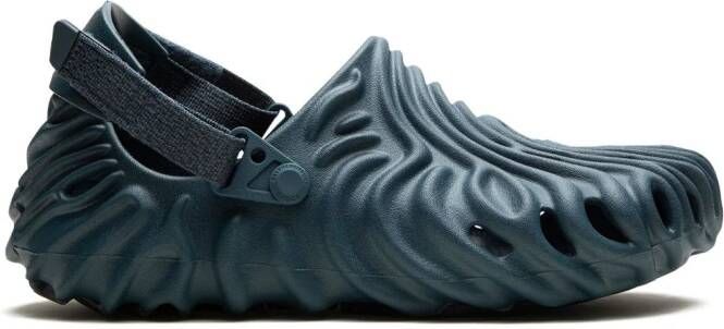 Crocs debossed slip-ons Blue