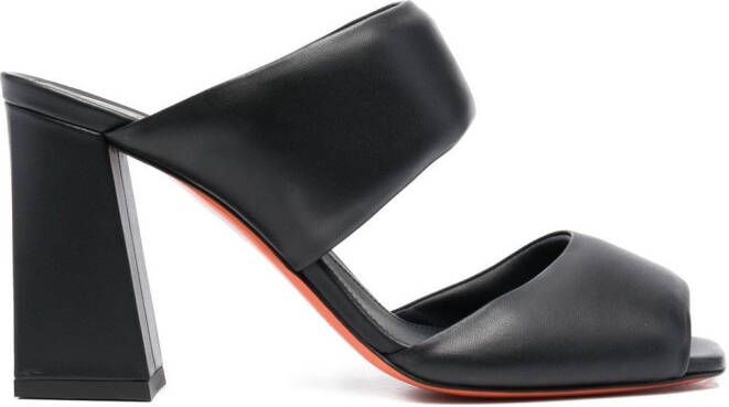 Santoni 105mm Cactus open-toe sandals Black