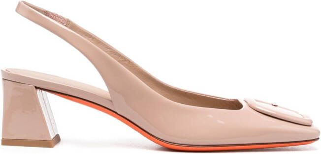 Santoni 55mm slingback pumps Pink