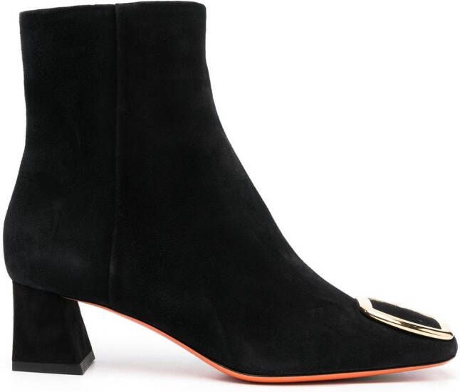 Santoni buckle-detail 50mm boots Black