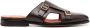 Santoni contrasting monk slippers Brown - Thumbnail 1