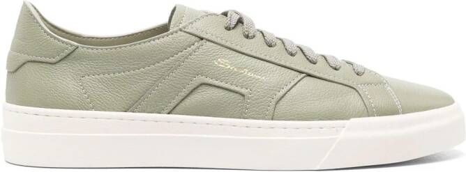 Santoni DBS leather sneakers Green