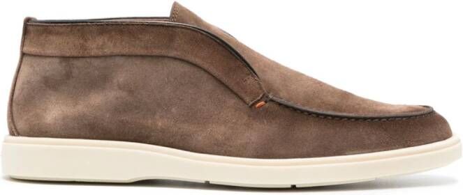Santoni Desert suede boots Brown