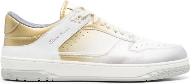 Santoni Illon logo-print sneakers Silver