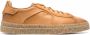 Santoni lace-up leather sneakers Brown - Thumbnail 1