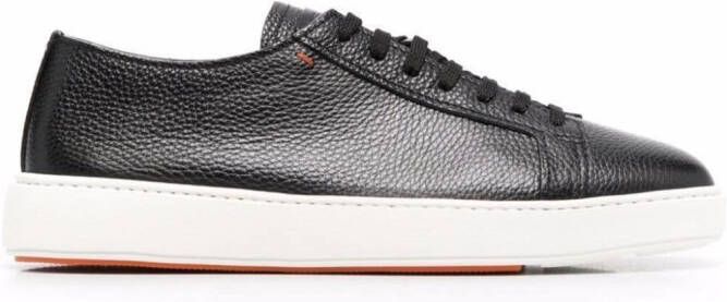 Santoni lace-up low-top sneakers Black