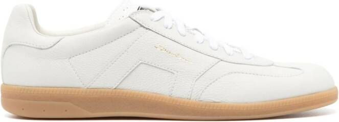 Santoni low-top leather sneakers White