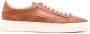 Santoni panelled leather sneakers Brown - Thumbnail 1