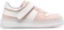Santoni panelled leather sneakers Pink - Thumbnail 1