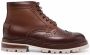 Santoni Polacco brogue ankle boots Brown - Thumbnail 1