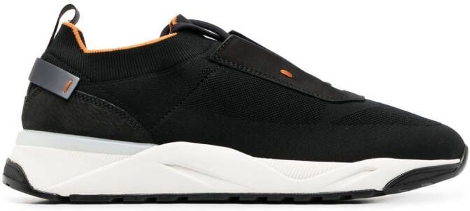 Santoni sock-style sneakers Black