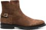 Santoni suede ankle boots Brown - Thumbnail 1