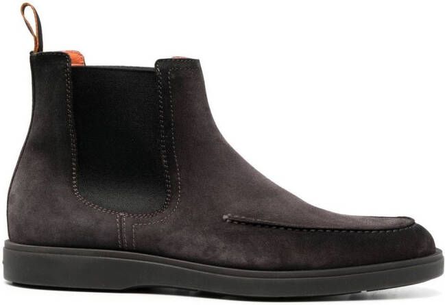 Santoni suede ankle boots Brown