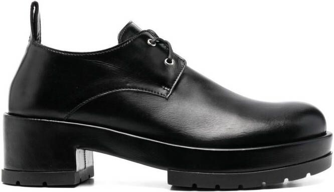 SAPIO block-heel Oxford shoes Black