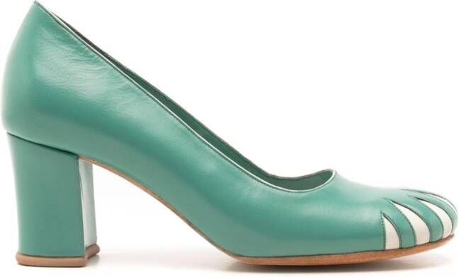 Sarah Chofakian 55mm Andy Warhol leather pumps Green