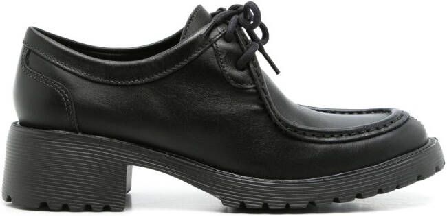 Sarah Chofakian Austine leather oxford shoes Black