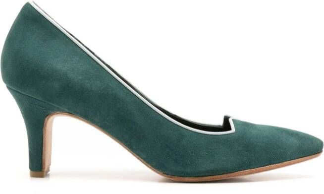 Sarah Chofakian 75mm Banoni leather pumps Green