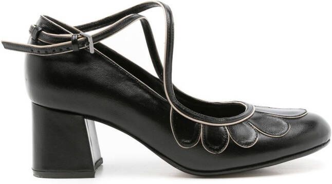 Sarah Chofakian Belis 50mm buckled pumps Black