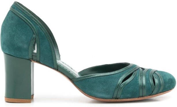 Sarah Chofakian Brive 55mm leather pumps Green