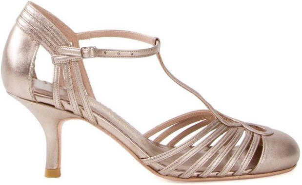Sarah Chofakian Chamonix leather sandals Metallic